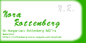 nora rottenberg business card